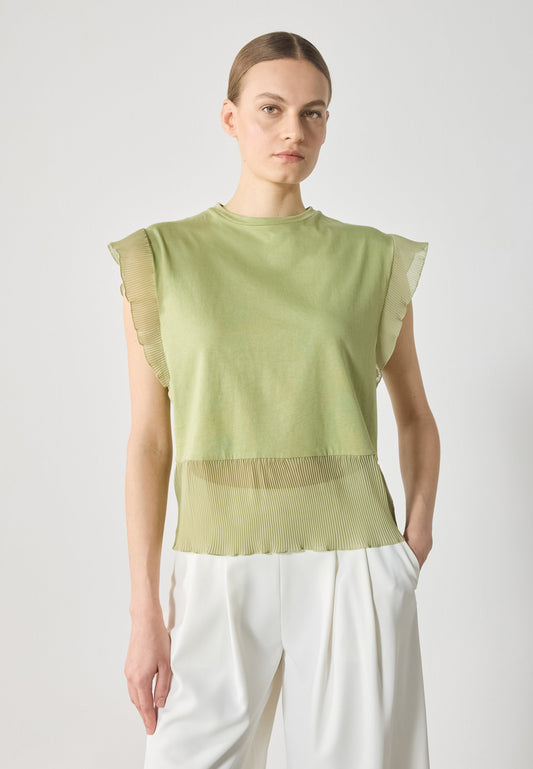 Anna Field Print T-shirt - Sage