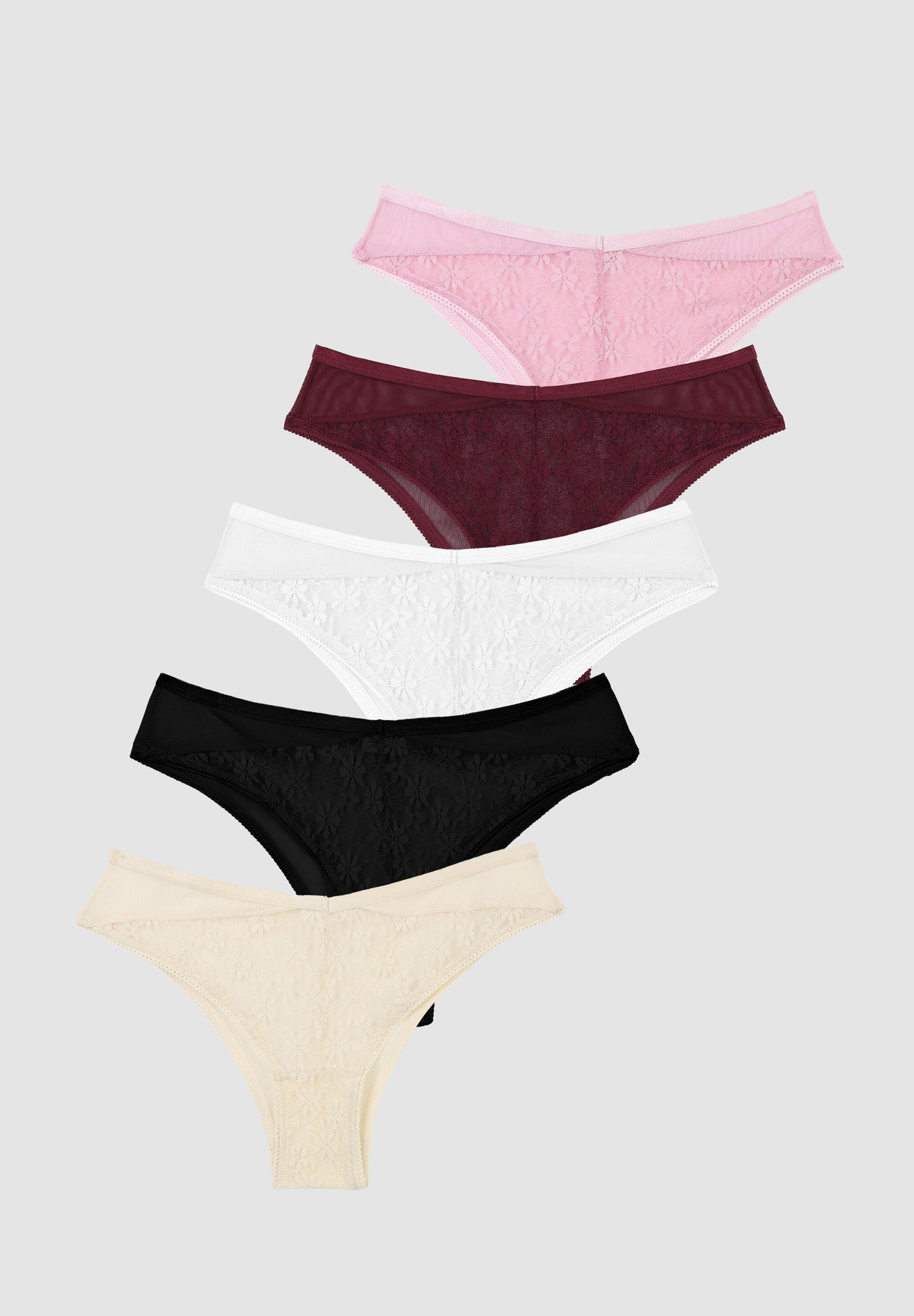 Anna Field 5 PACK - Briefs - Rose/white/black/beige