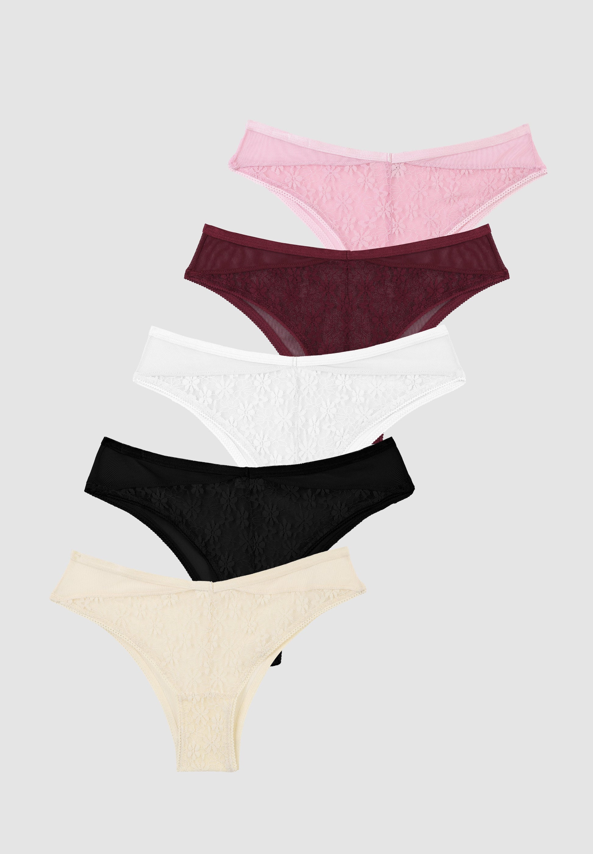 Anna Field 5 PACK - Briefs - Rose/white/black/beige