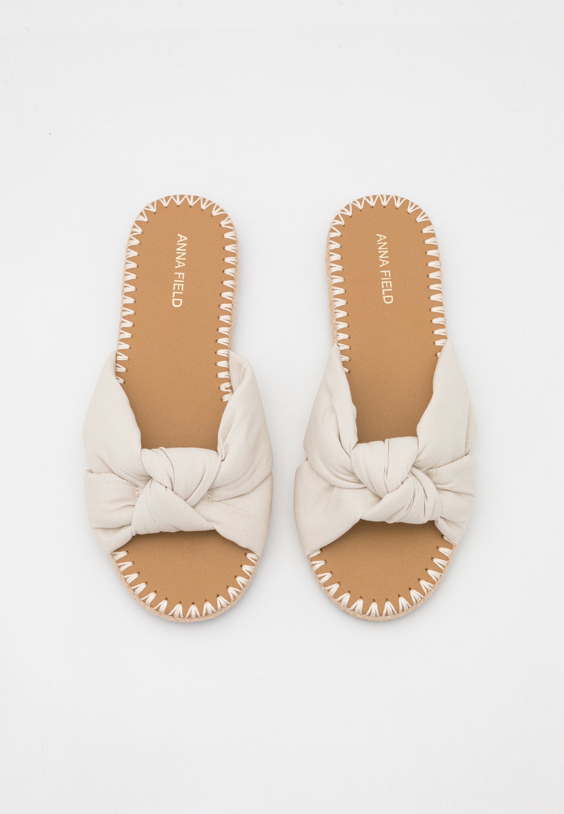 Anna Field Mules - White