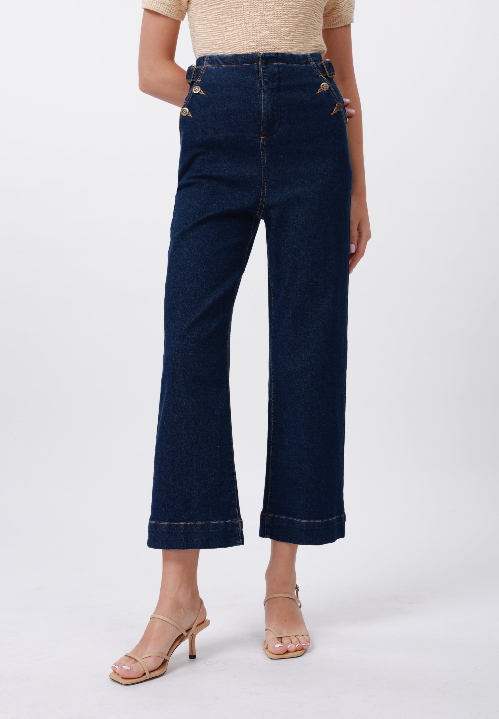 Anna Field Straight Leg Jeans - Dark Blue Wash