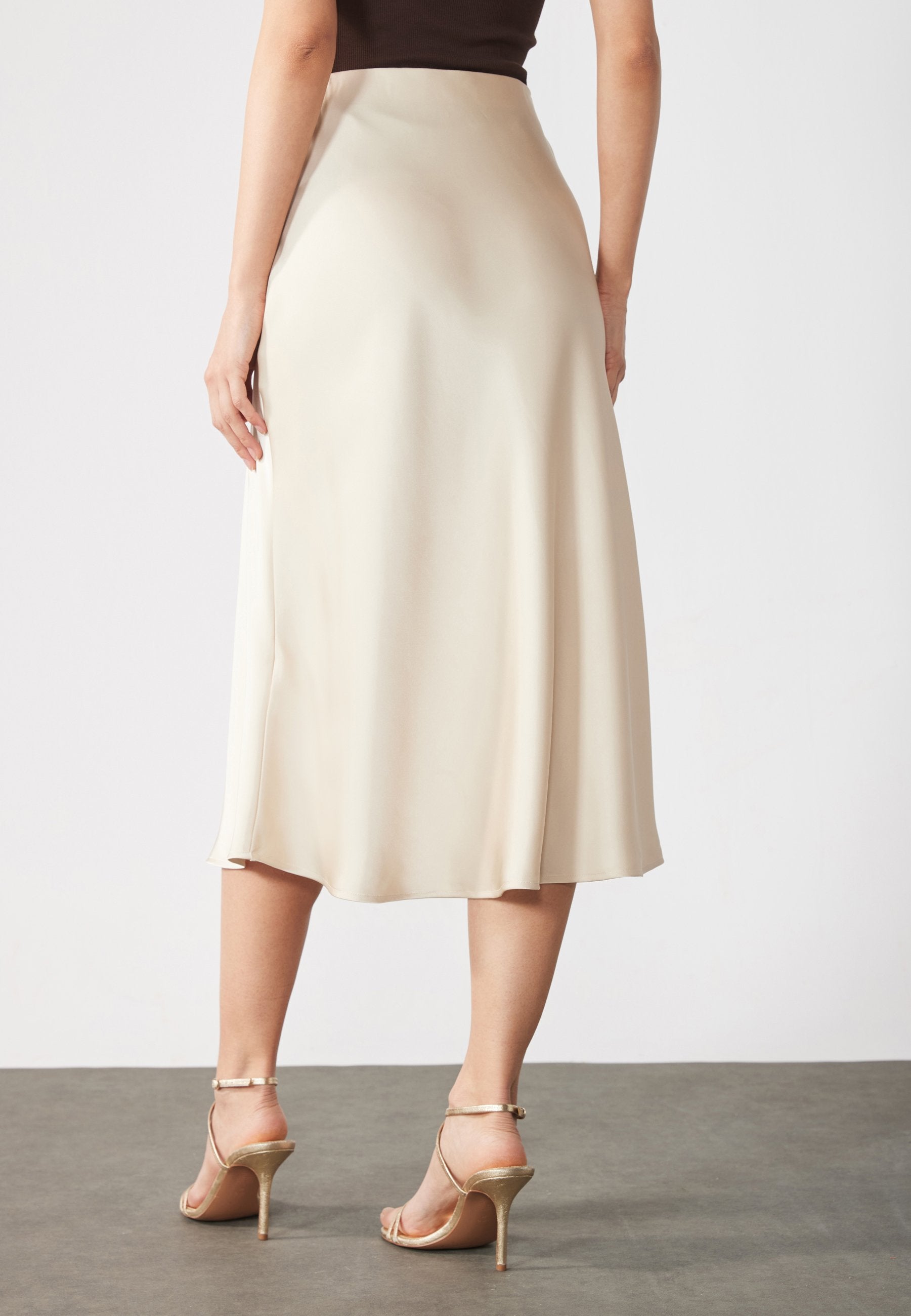 Anna Field A-line Skirt - Beige