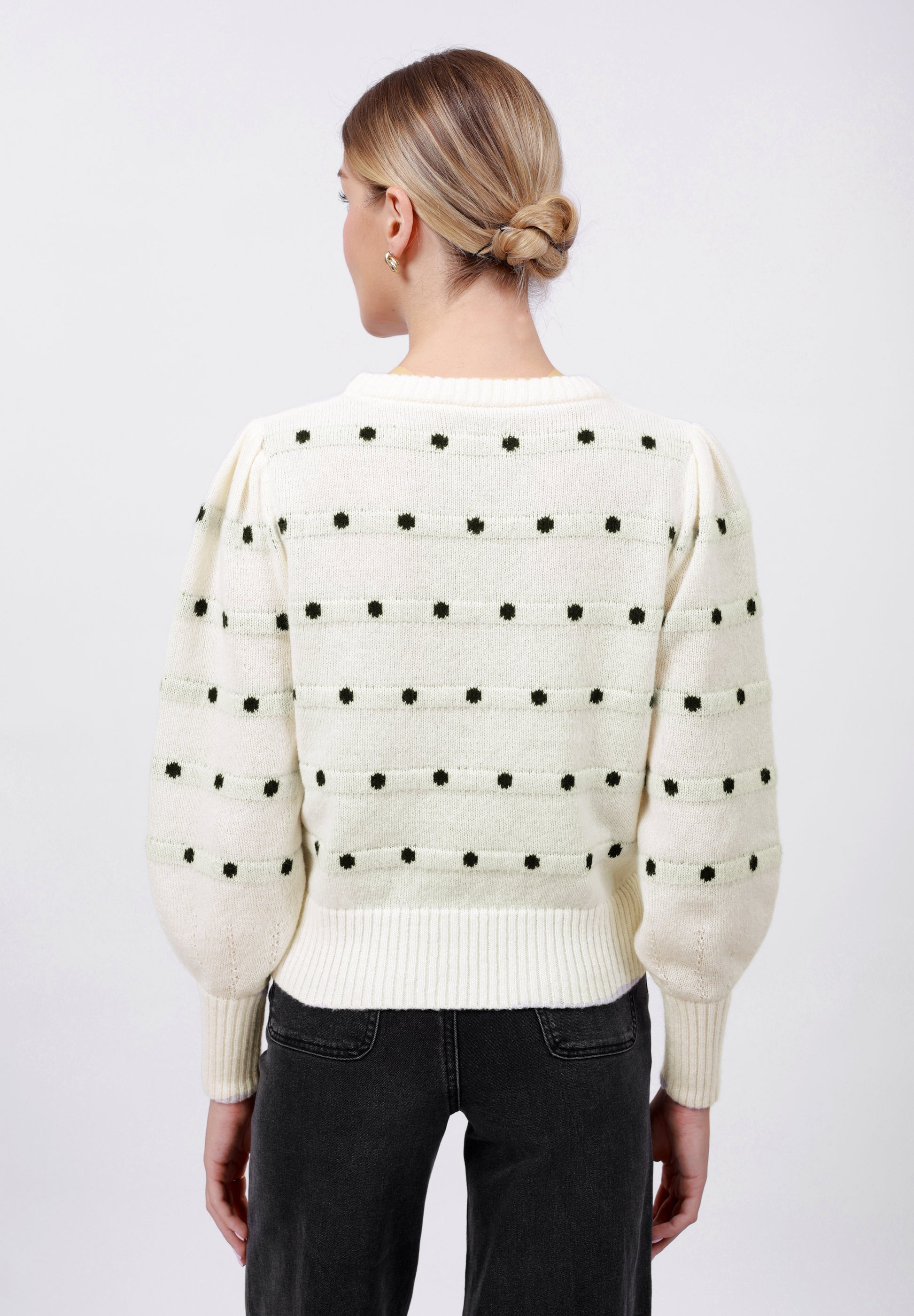Anna Field Jumper - Ecru/black