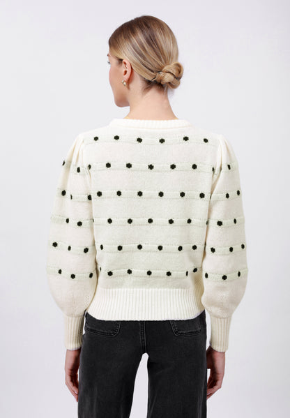 Anna Field Jumper - Ecru/black