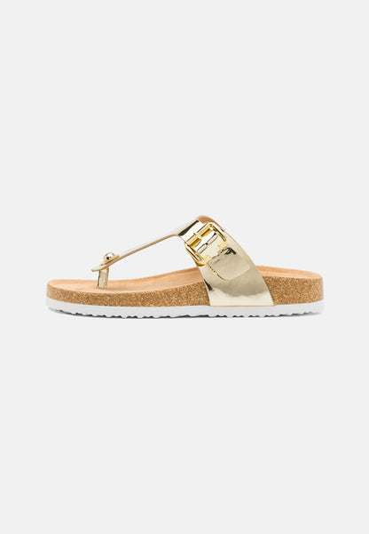 Anna Field T-bar Sandals - Gold-coloured