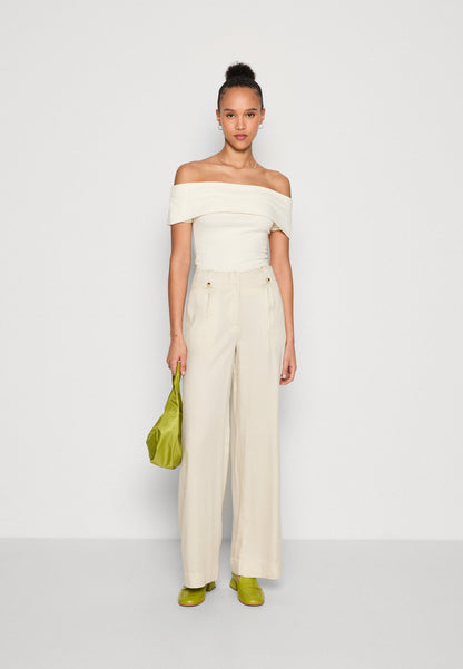 Anna Field OFF SHOULDER TOP - Basic T-shirt - Off-white