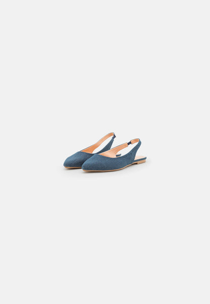 Anna Field Slingback Ballet Pumps - Blue