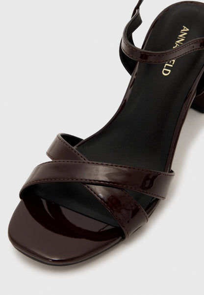 Anna Field High Heeled Sandals - Dark Brown
