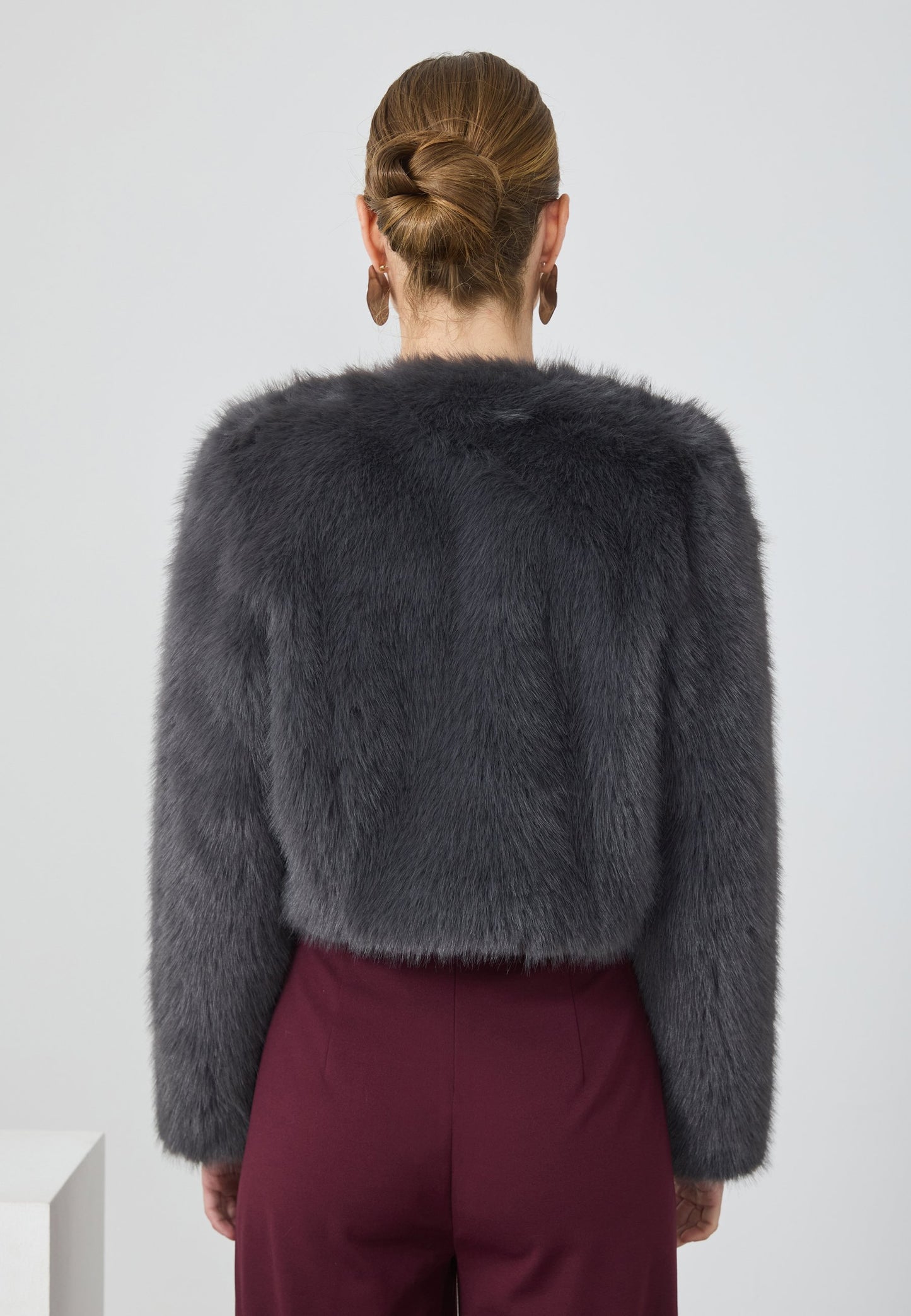 Anna Field CROPPED - Winter Jacket - Grey