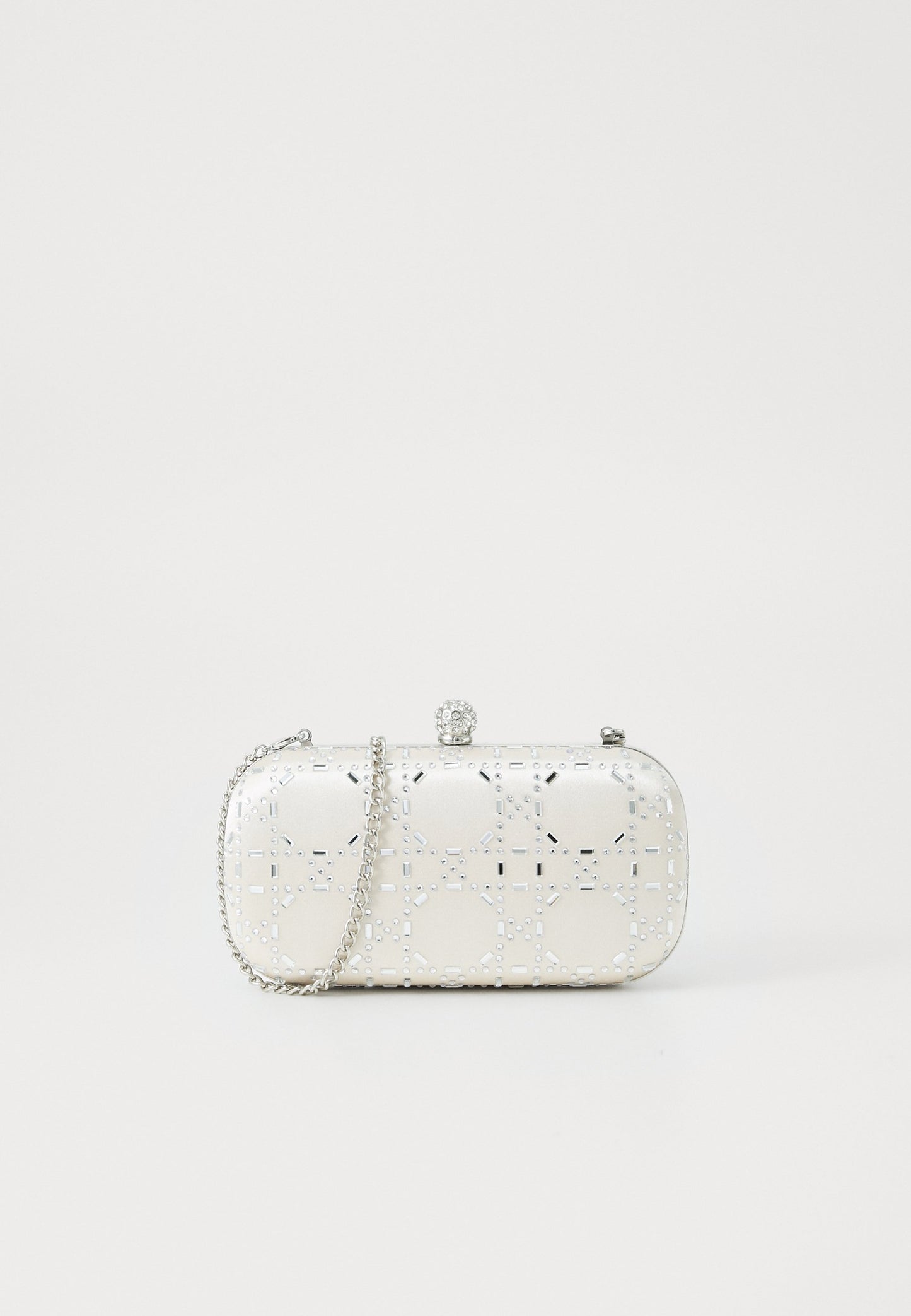 Anna Field Clutch - Beige/silver-coloured
