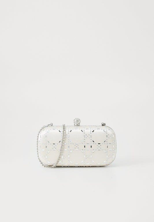 Anna Field Clutch - Beige/silver-coloured