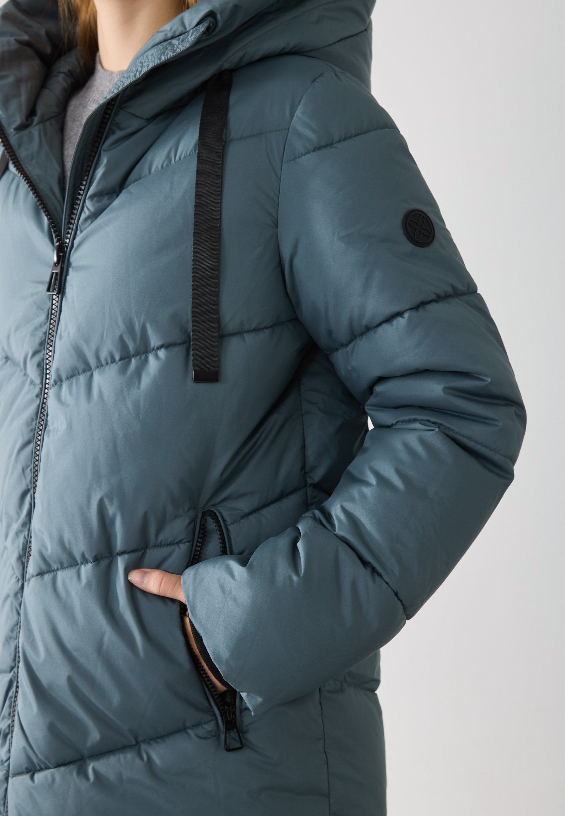 Anna Field CONTRAST - Winter Coat - Light Blue