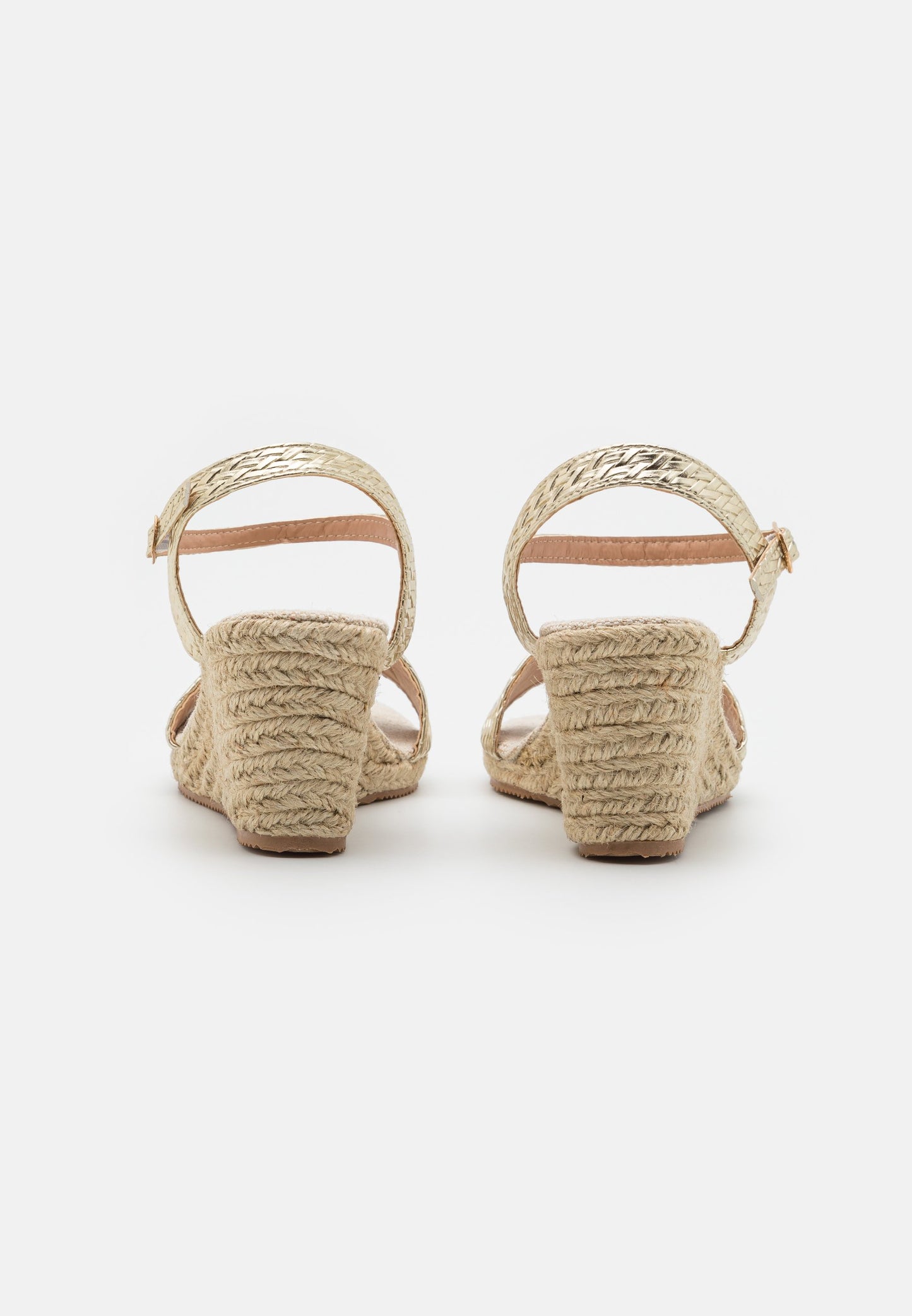 Anna Field Wedge Sandals - Gold