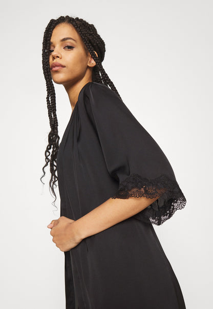 Anna Field Dressing Gown - Black