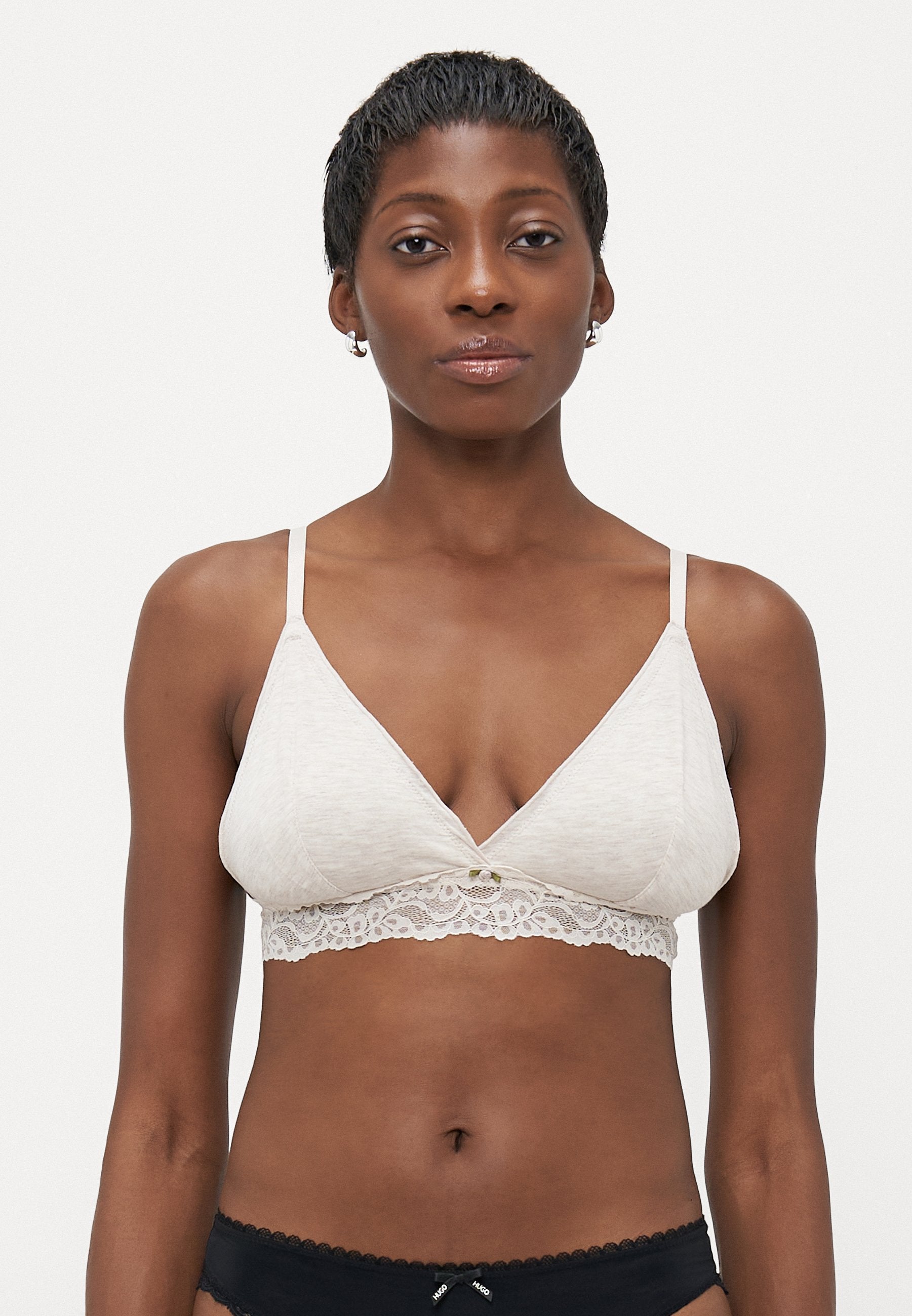 Anna Field 2 PACK - Triangle Bra - Black/light Grey Melange