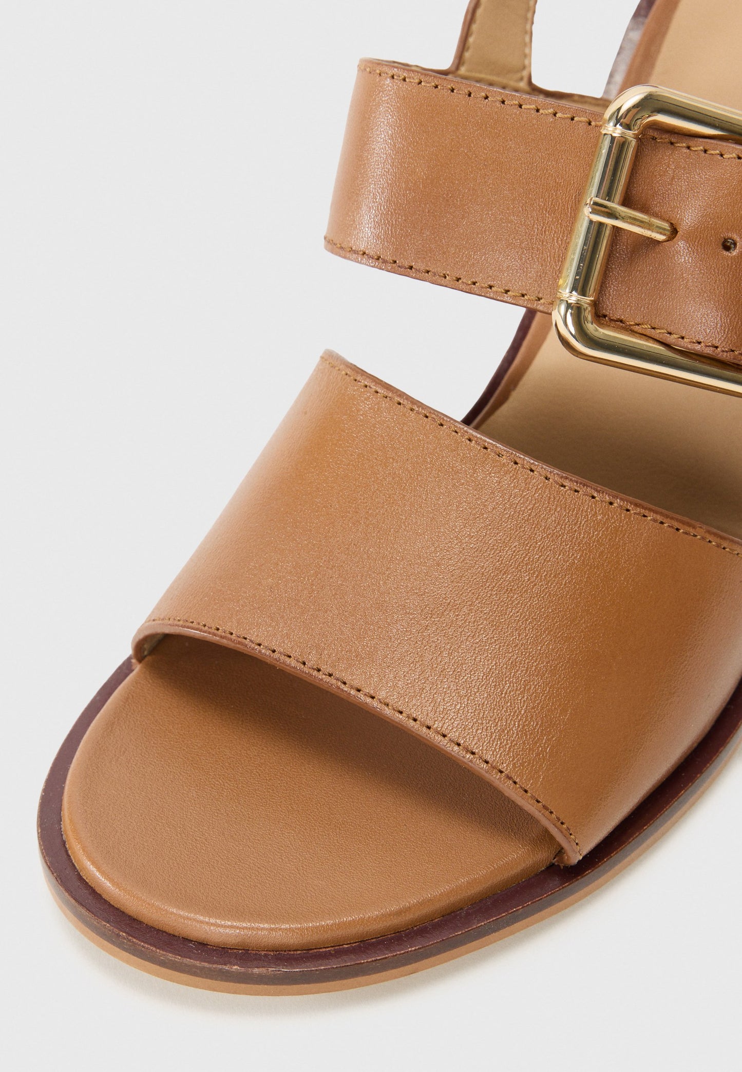 Anna Field LEATHER - High Heeled Sandals - Cognac
