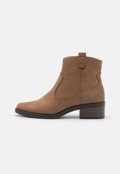 Anna Field Cowboy/Biker Ankle Boot - Taupe