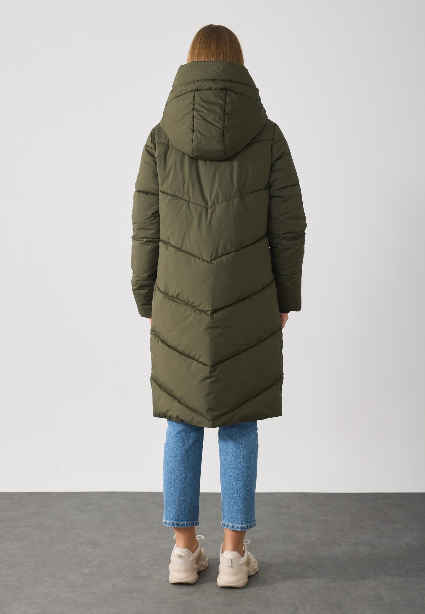 Anna Field CONTRAST - Winter Coat - Dark Green