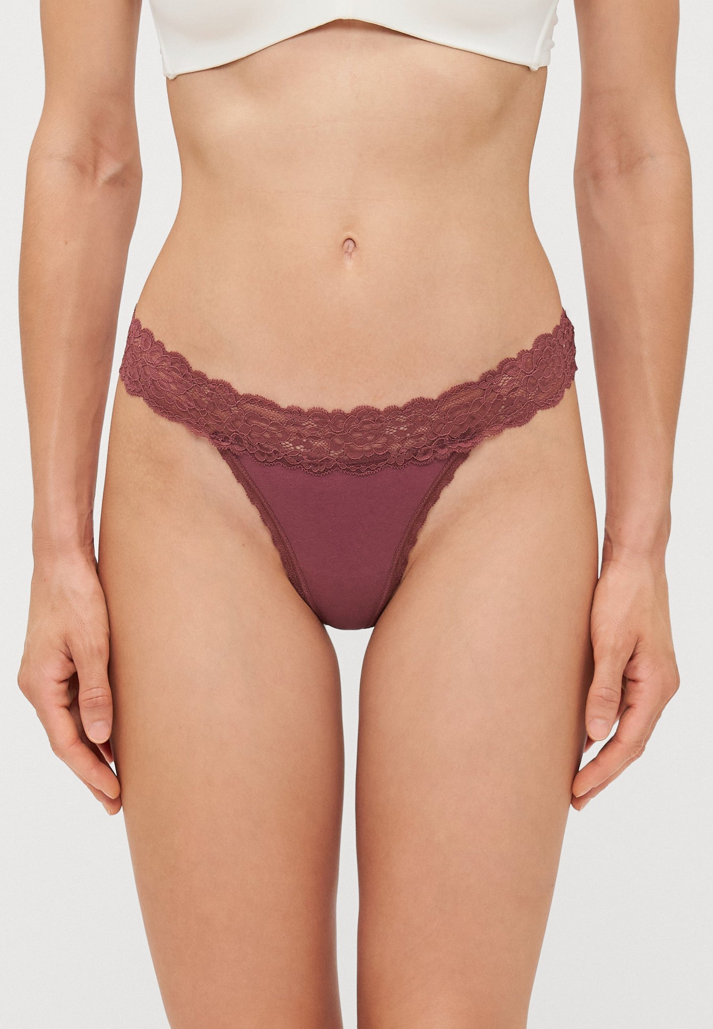Anna Field 10 PACK - Thong - Red/taupe/light Pink/ecru/ White