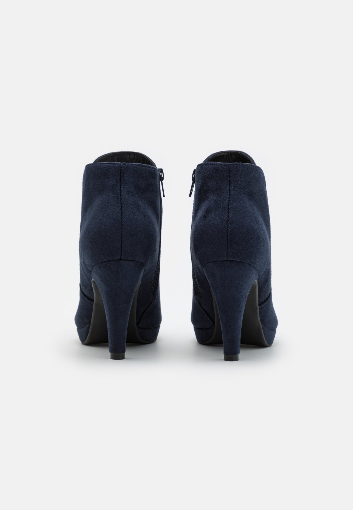 Anna Field High Heeled Ankle Boots - Dark Blue