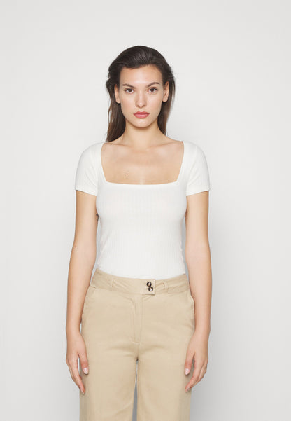 Anna Field 2 Pack - Basic T-Shirt - Red/White
