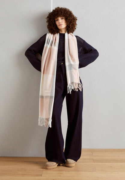 Anna Field Scarf - Pink/grey/off-white