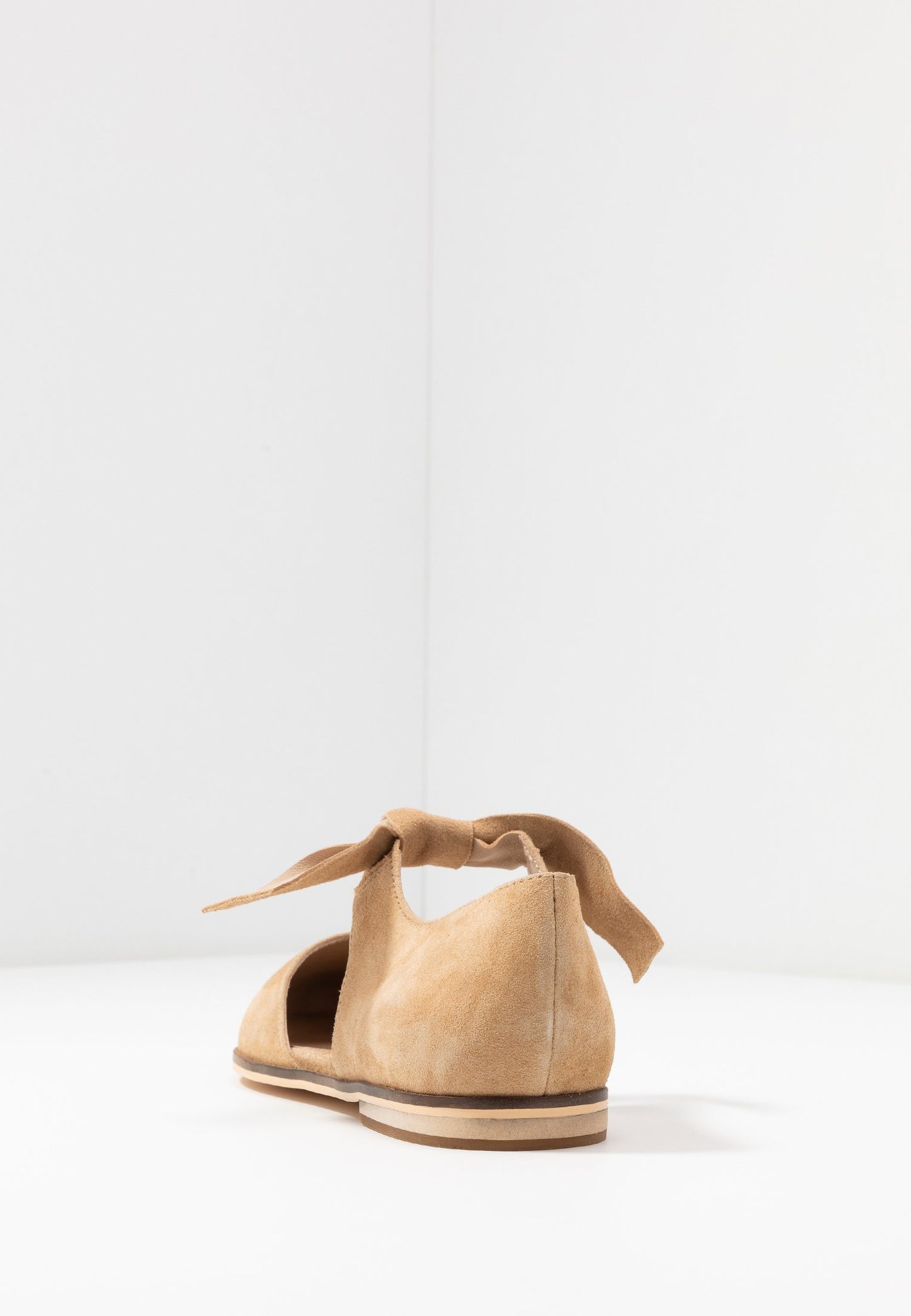 Anna Field Leather - Ankle Strap Ballet Pumps - Beige