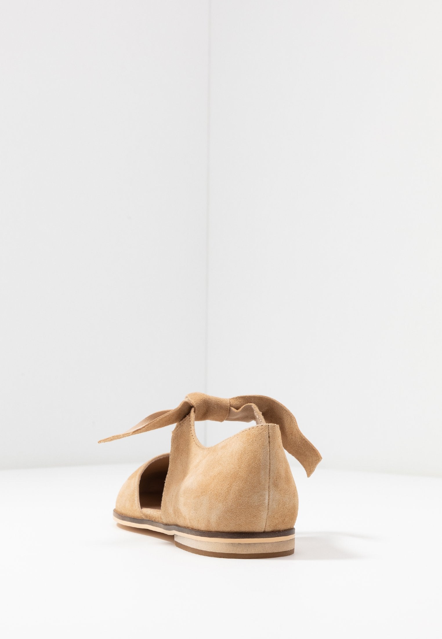 Anna Field Leather - Ankle Strap Ballet Pumps - Beige