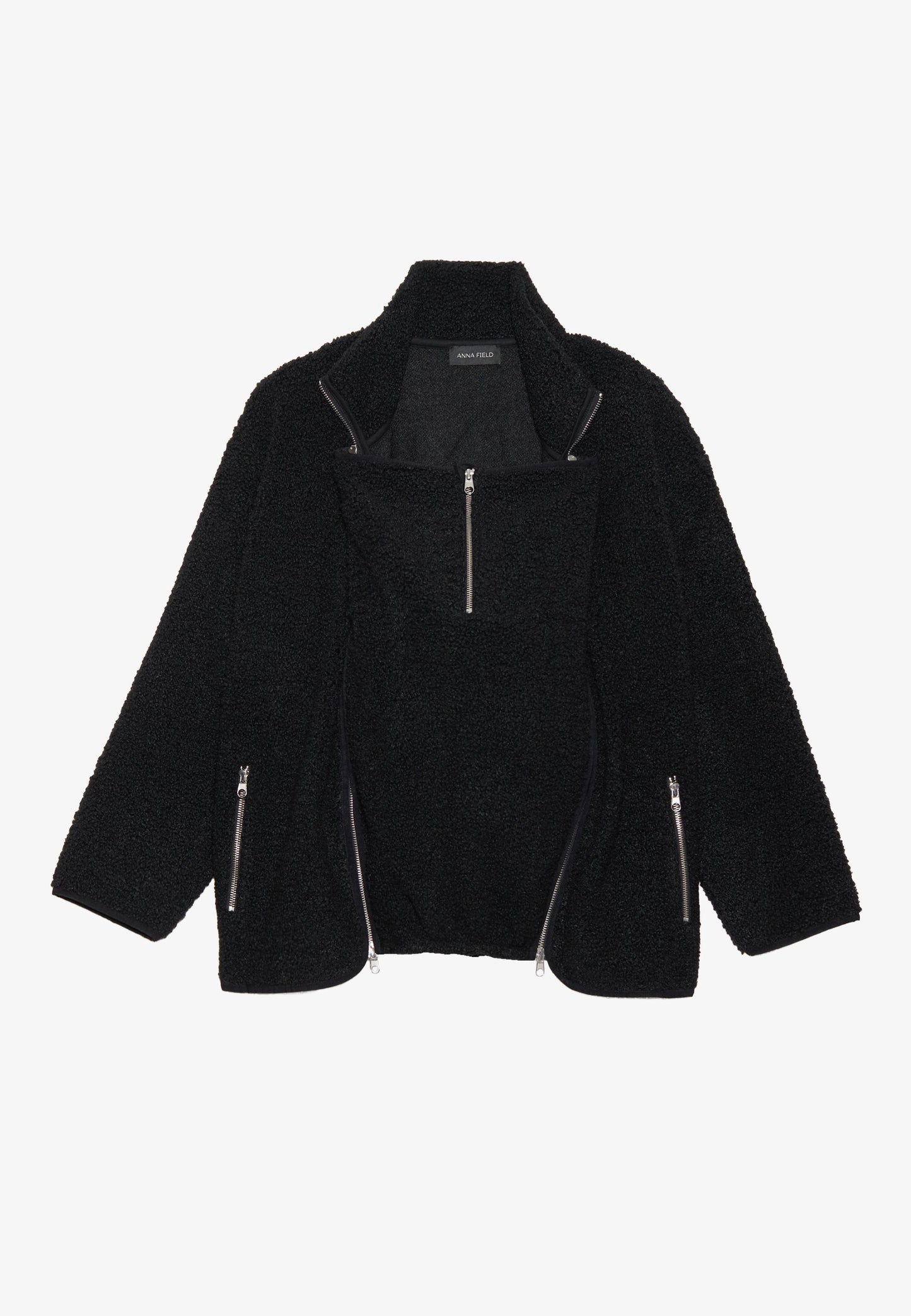  Fleece Jacket - 19-3907 Tcx True Black