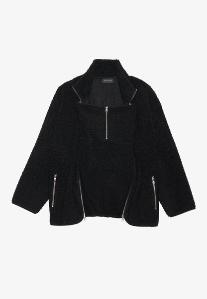  Fleece Jacket - 19-3907 Tcx True Black