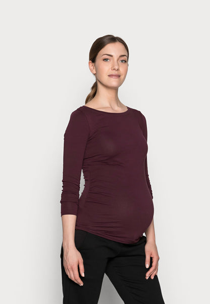  2 Pack - Long Sleeved Top - Dark Green/Bordeaux
