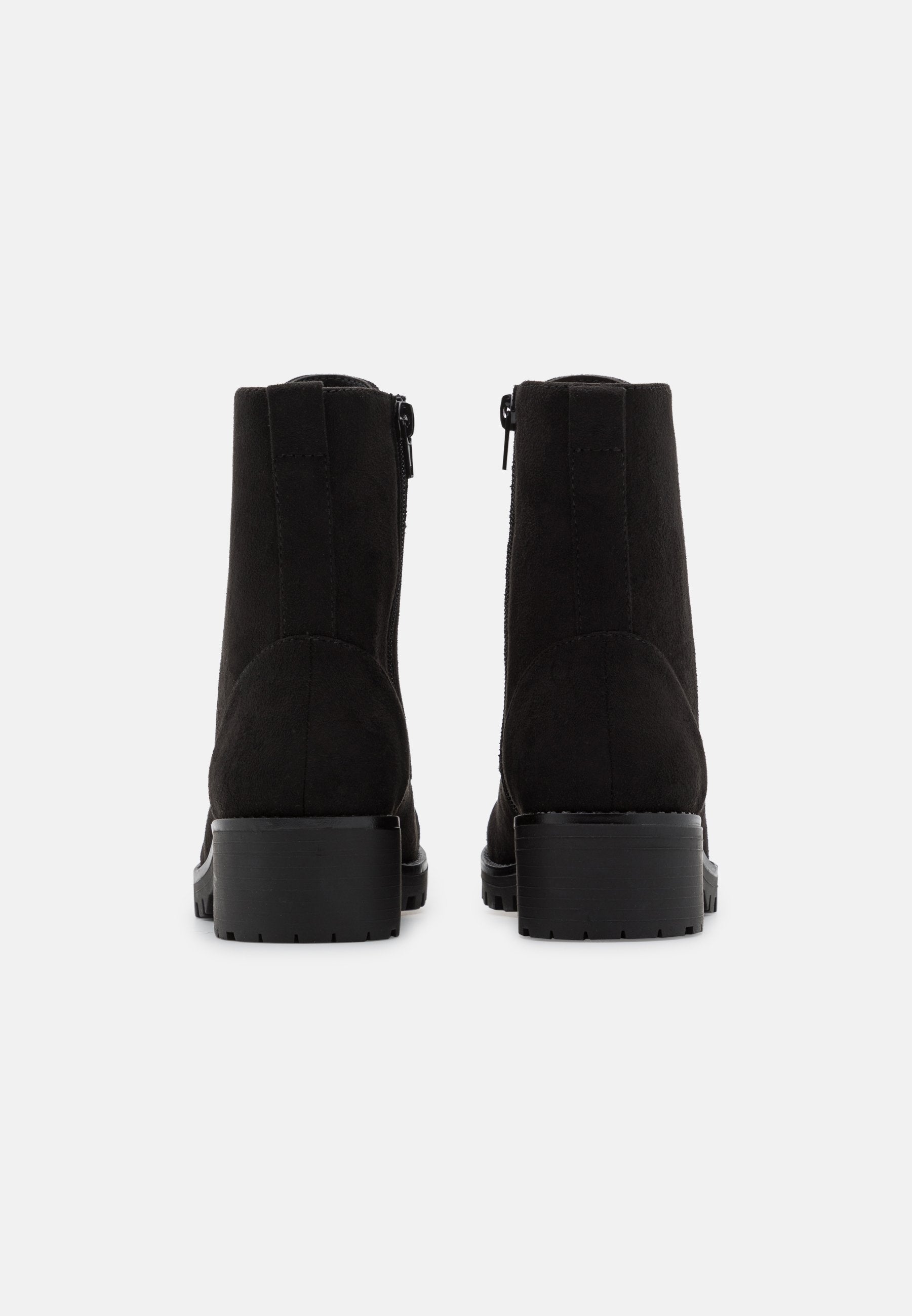 Anna Field Lace-Up Ankle Boots - Black