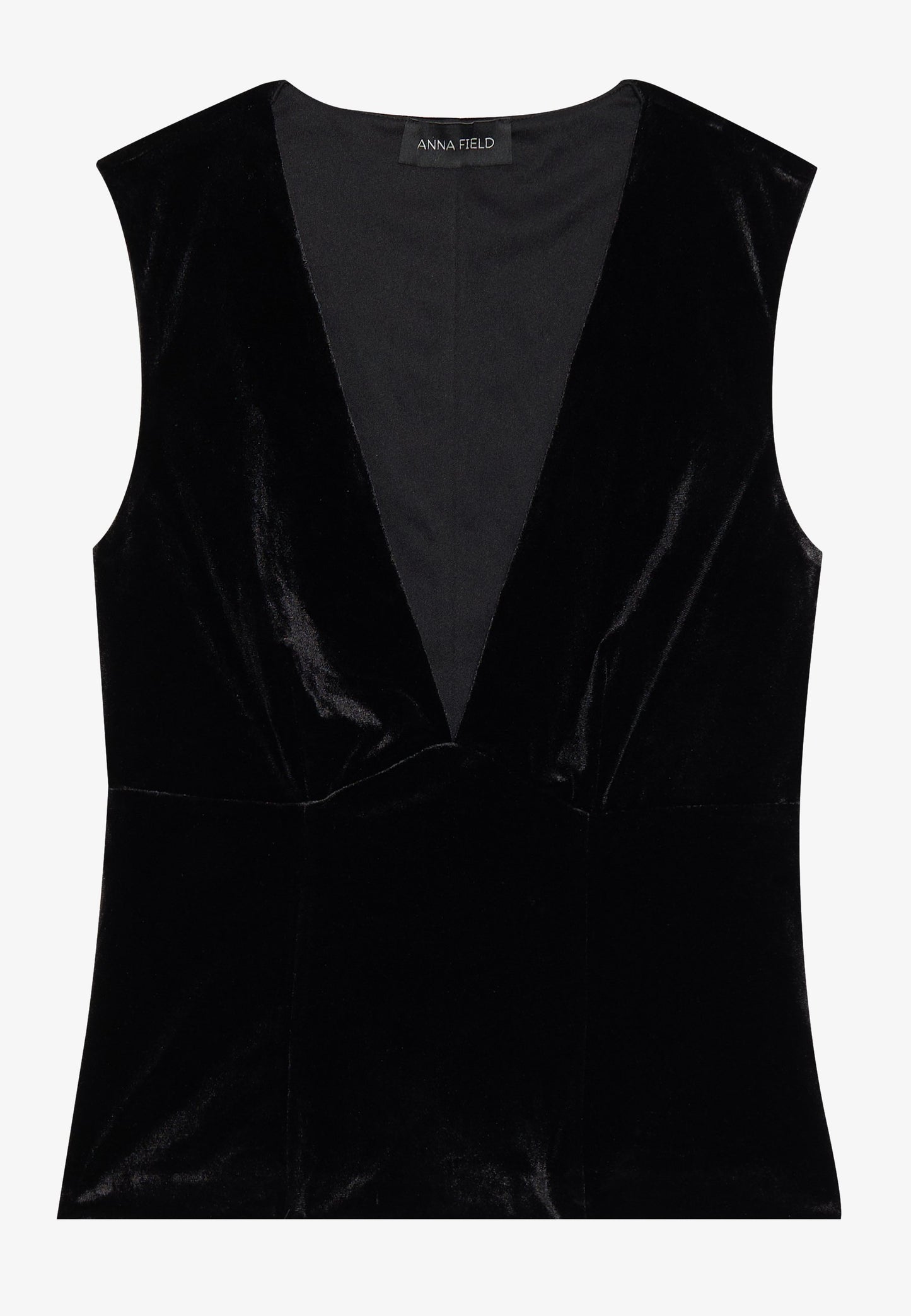 Anna Field BLACK VELVET TOP - Top - Black
