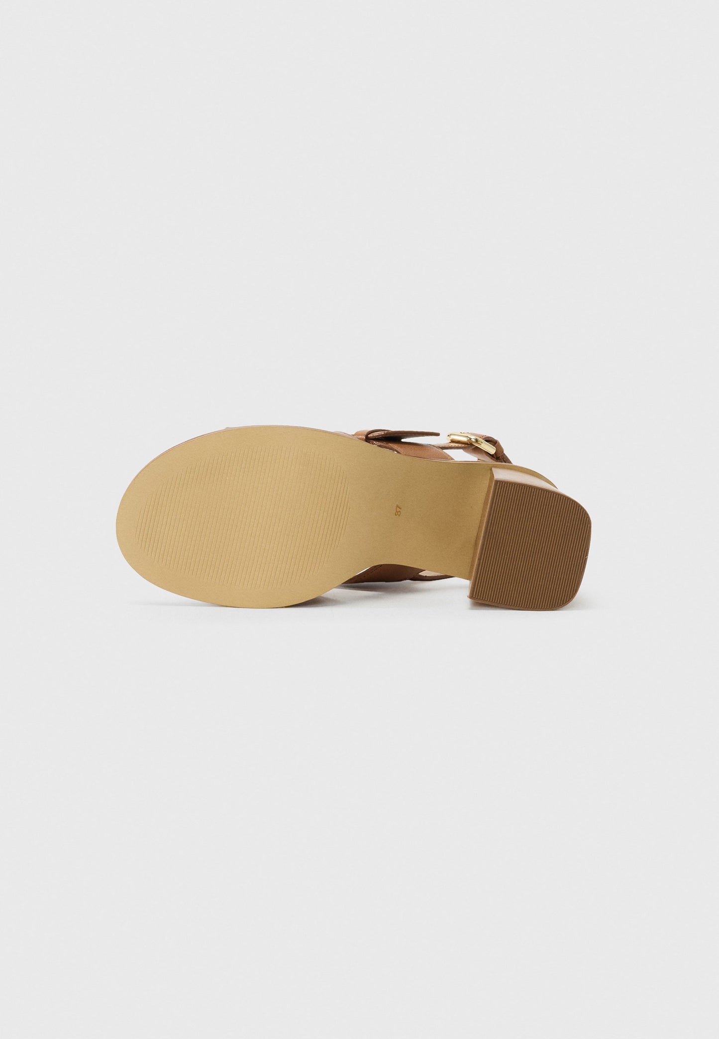 Anna Field LEATHER - High Heeled Sandals - Cognac