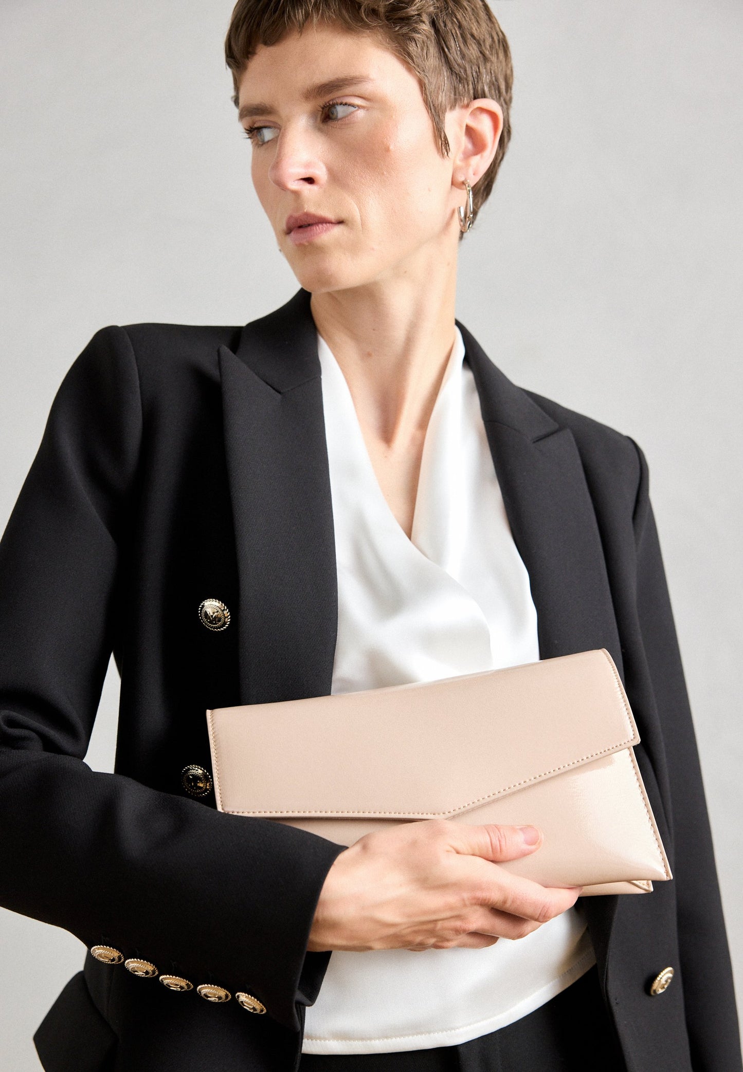 Anna Field Clutch - Nude