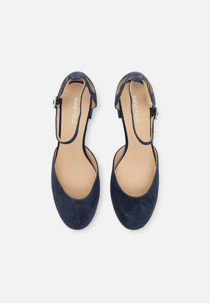  LEATHER - Classic Heels - Dark Blue
