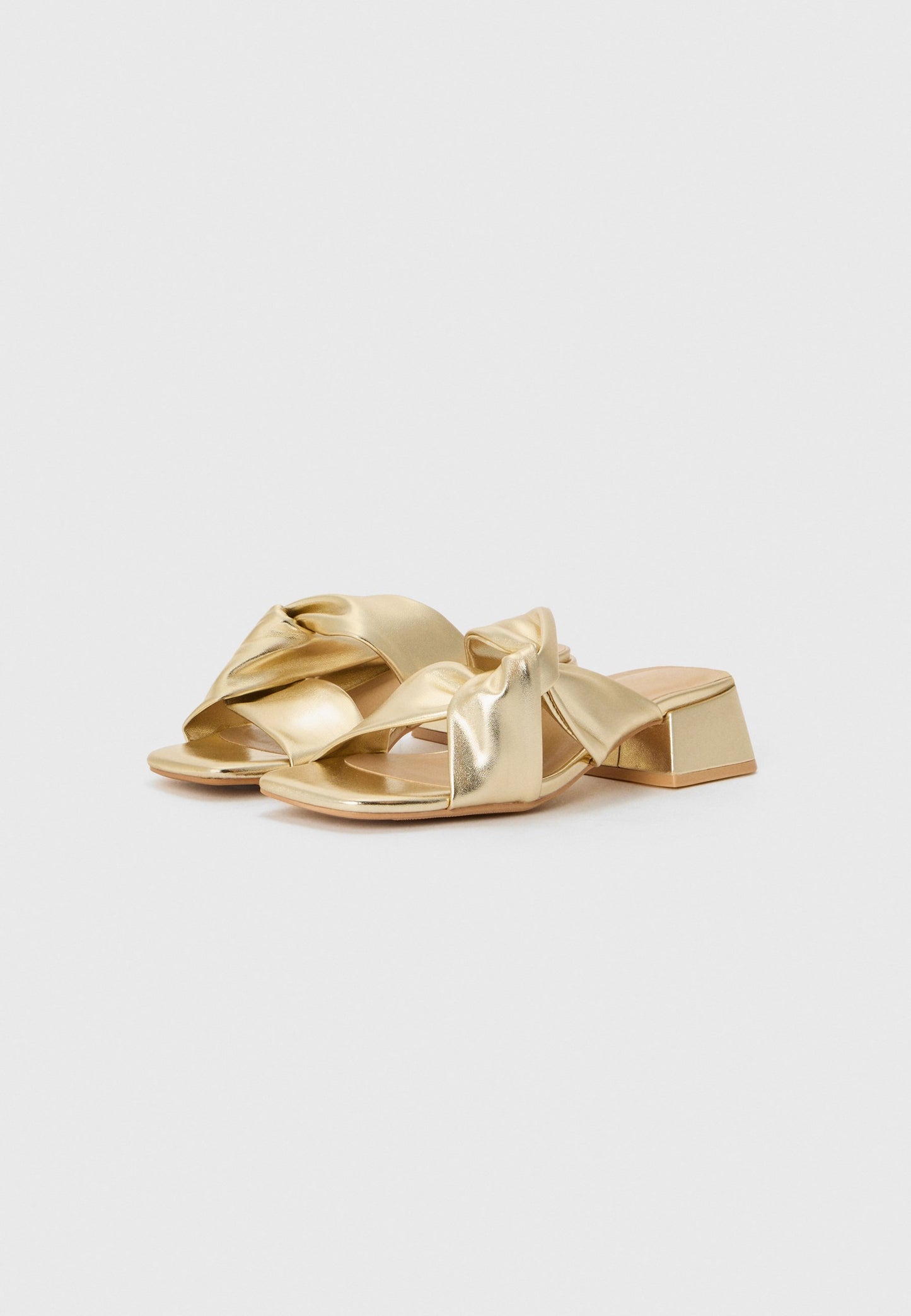  Heeled Mules - Gold-coloured