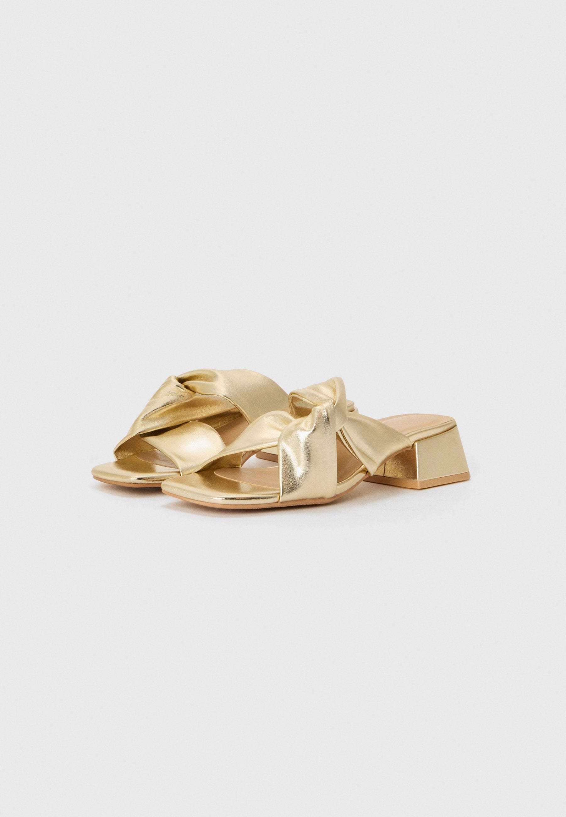 Heeled Mules - Gold-coloured