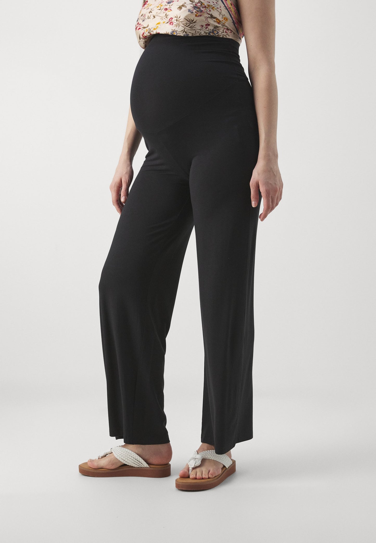  2 PACK - Tracksuit Bottoms - Black/mottled Beige