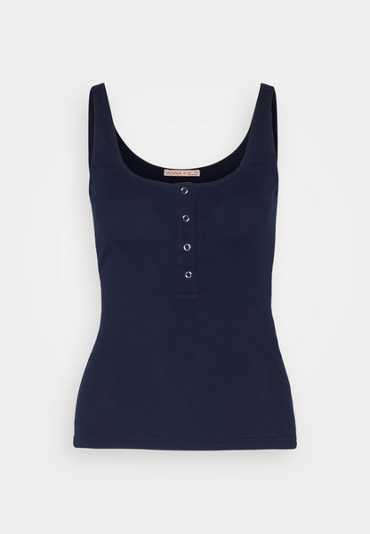 Anna Field Top - Dark Blue
