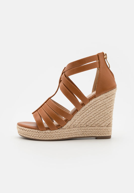 Anna Field High Heeled Sandals - Cognac