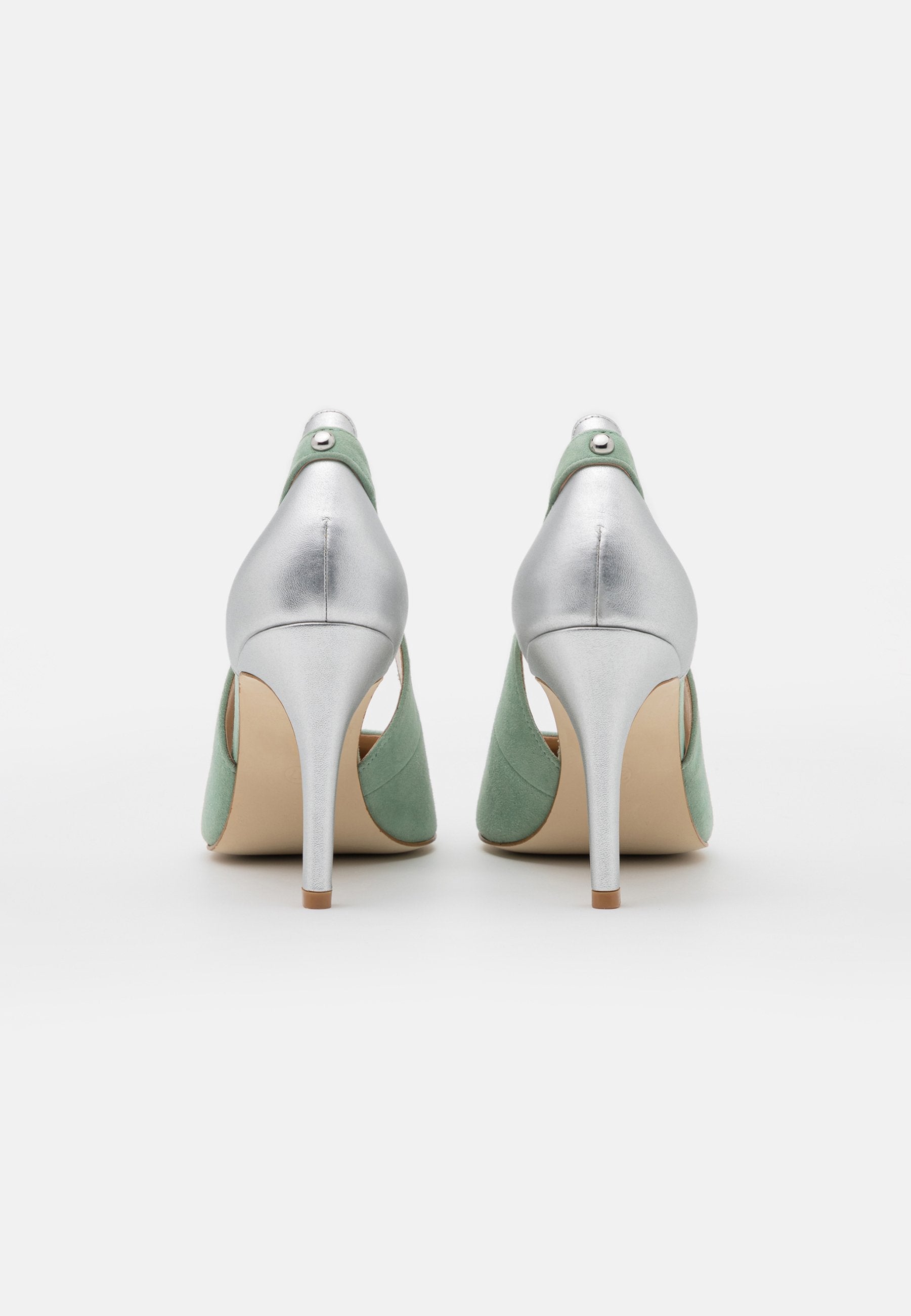 Anna Field Leather - High Heels - Mint/Silver