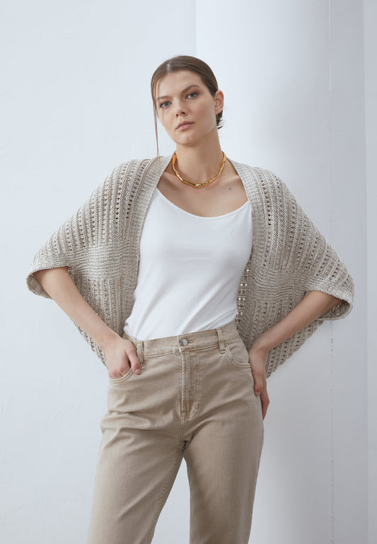Anna Field Cardigan - Mottled Beige