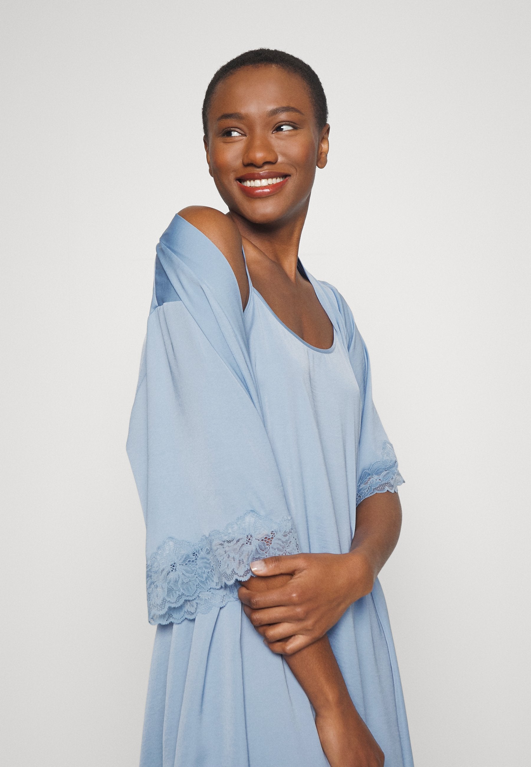 Anna Field Nightie - Light Blue