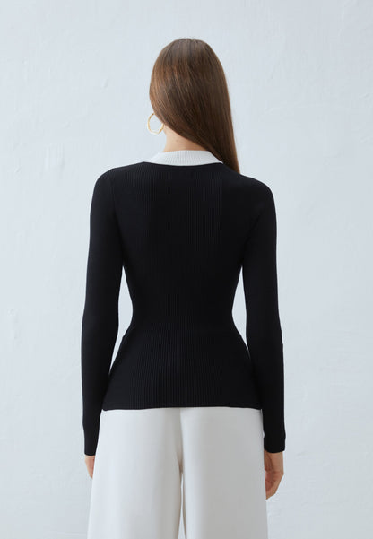 Anna Field Jumper - Black/white
