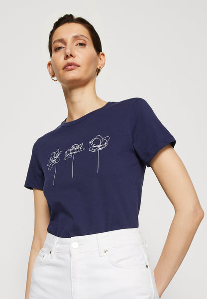 Anna Field Print T-Shirt - Dark Blue