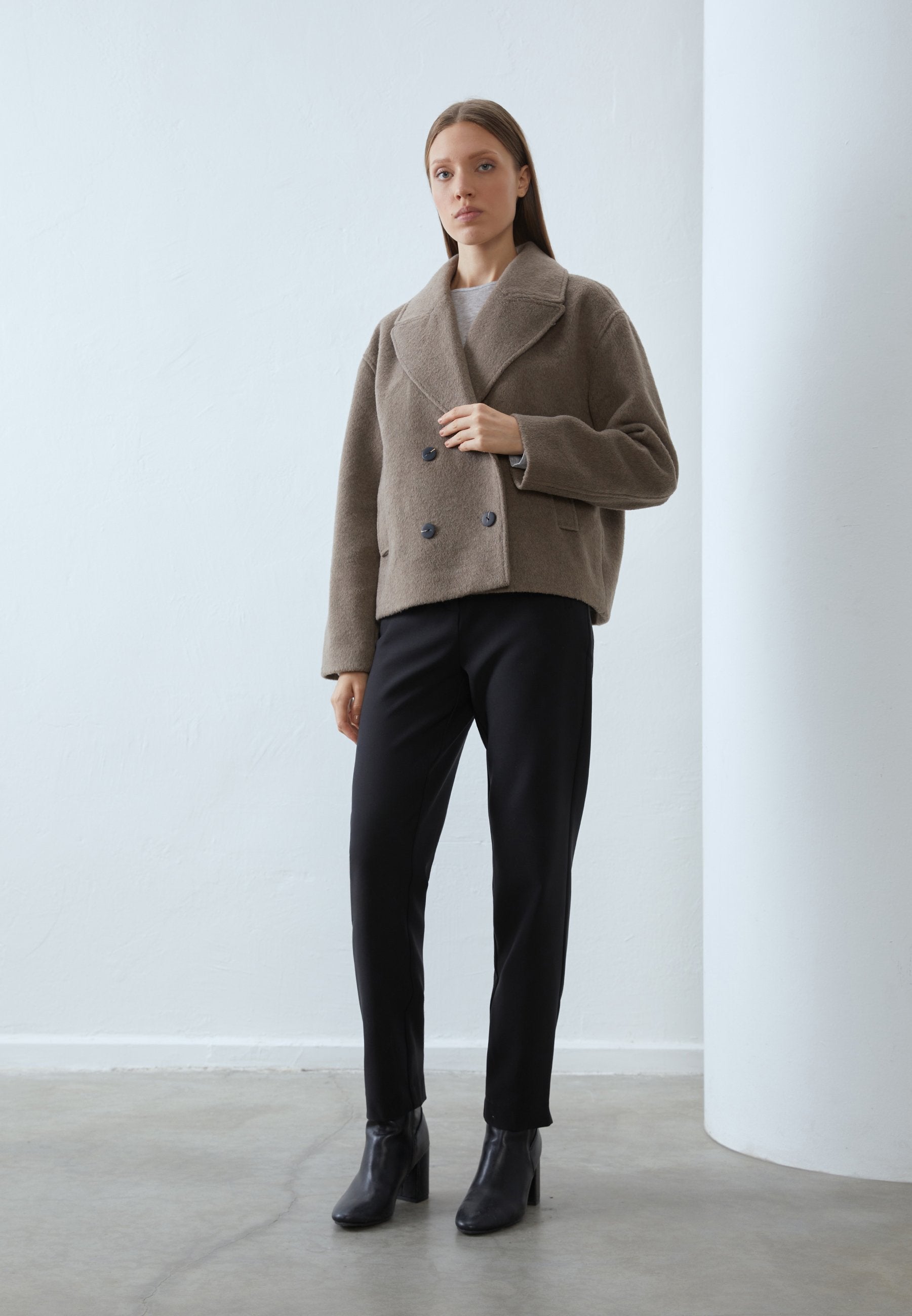 Anna Field Summer Jacket - Mottled Light Grey