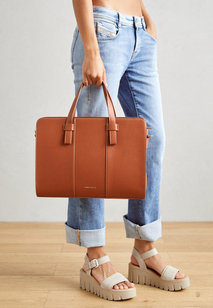 Anna Field Briefcase - Brown
