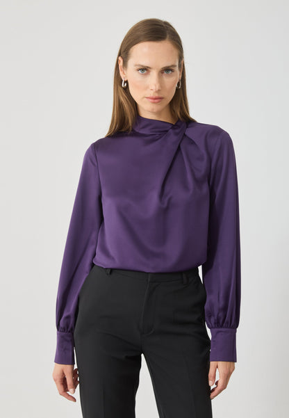 Anna Field Blouse - Grape