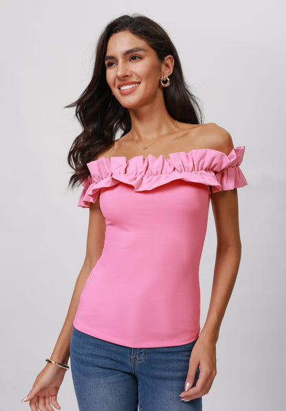 Anna Field Top - Pink